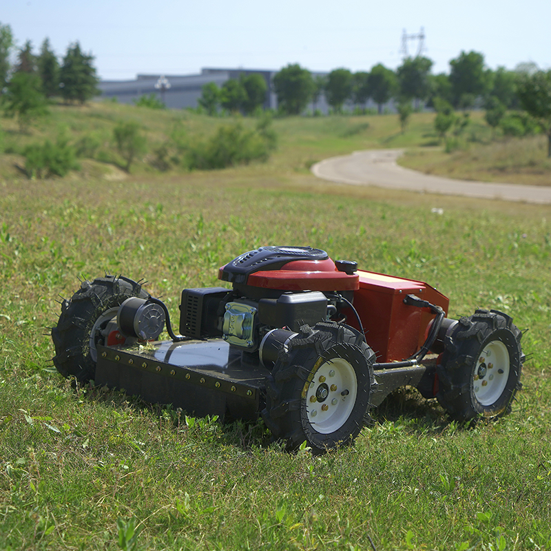 Free delivery 7.5 HP remote control lawn mower with adjustable cutting height