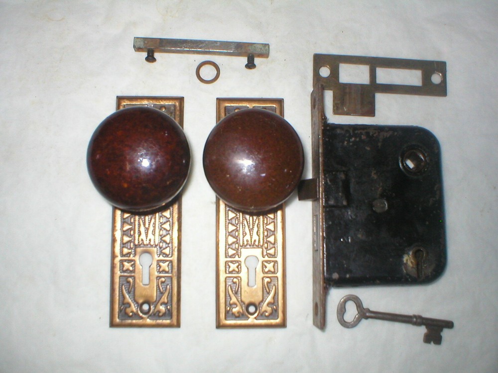 Antique Victorian Era Door Hardware
