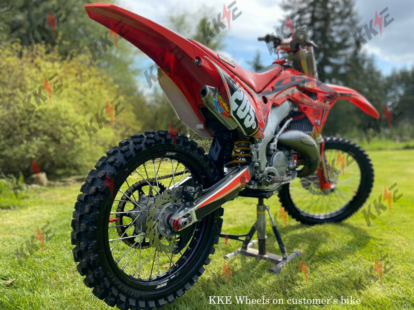 KKE 2.15* 18 Cast Rear Wheel Rim for Honda CRF250RX 2020-2025 CRF450RX 2020-2025