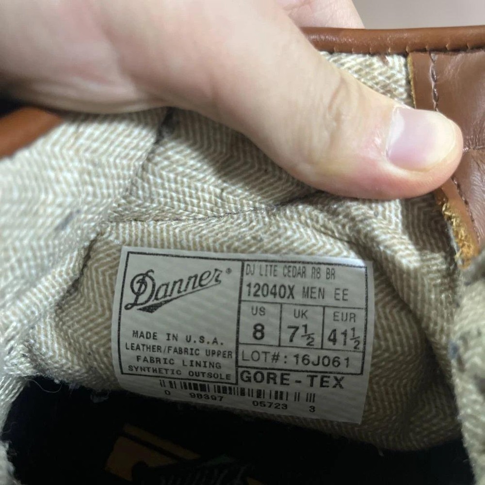 Danner brown leather boots custom made sole