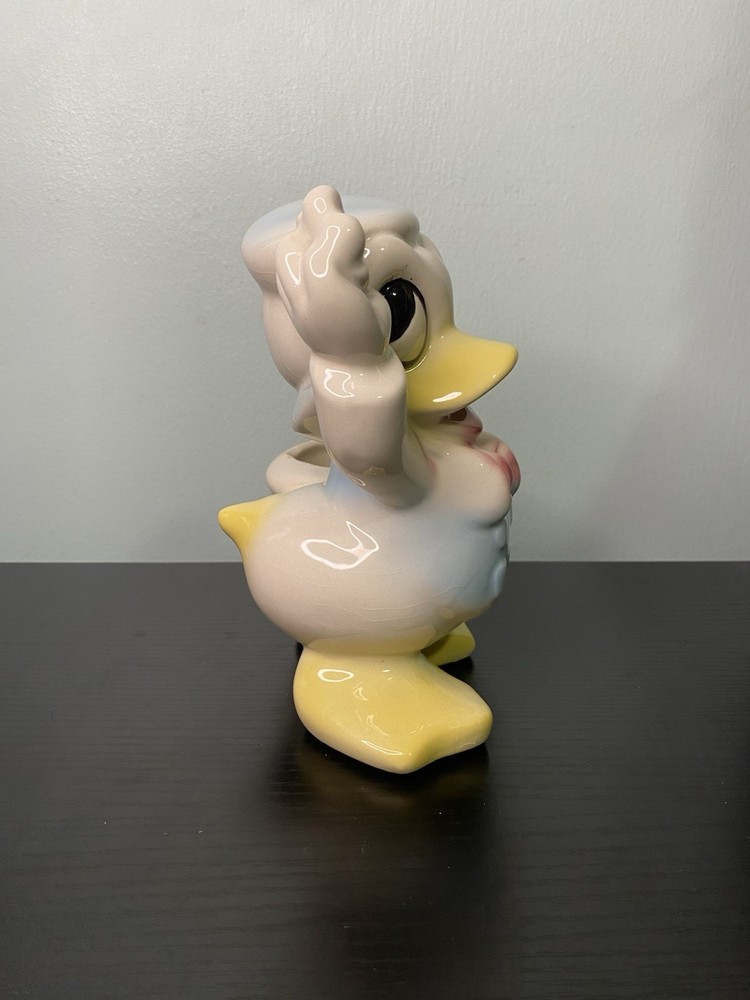 Vintage 1950s Donald Duck Ceramic Planter