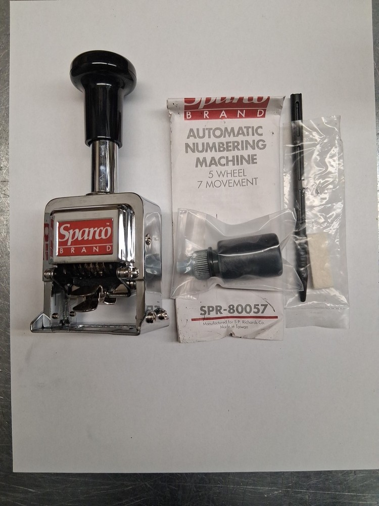 Sparco Automatic Numbering Machine SPR80057 5 Wheel 7 Movement