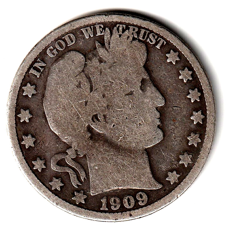 1909 Barber Half Dollar