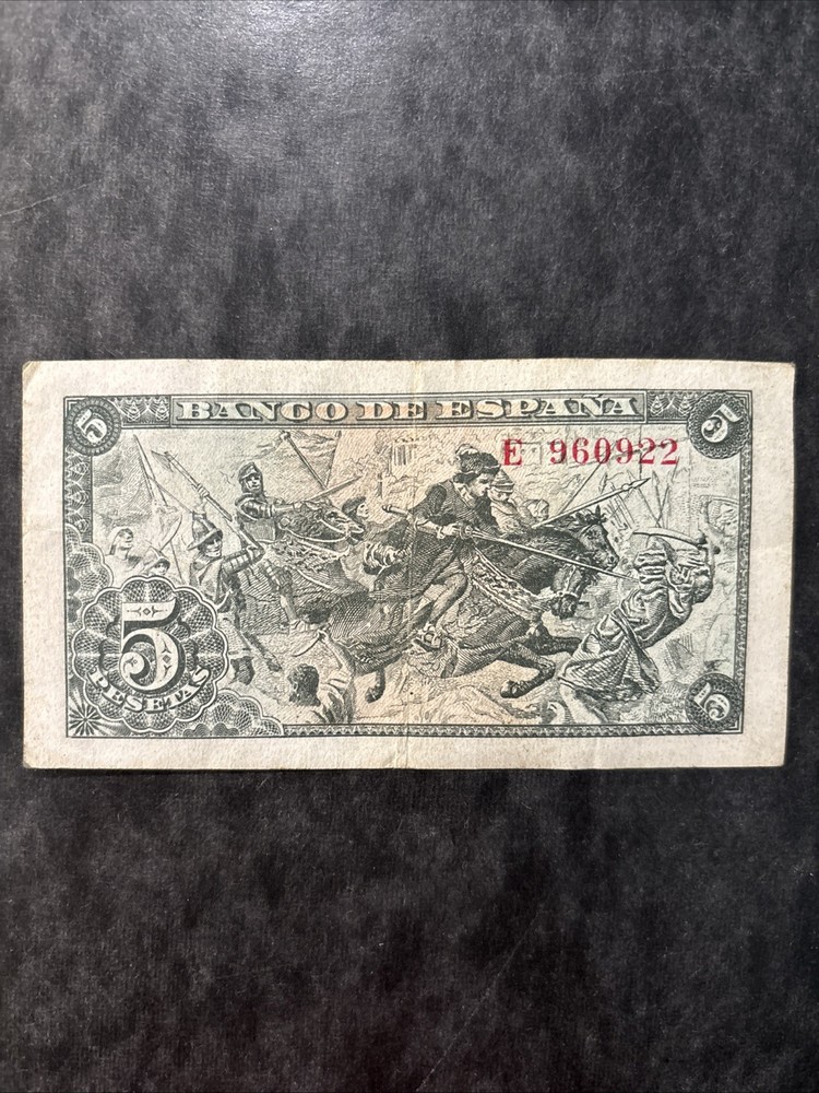 Banco De Espana 5 Pesetas 1945