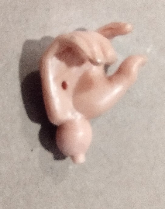 1975 Marx Johnny West JWA Quick Draw Right Hand W/Hole Nice Cond