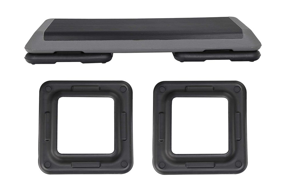 43" Workout Aerobic Exercise Step Platform, Adjustable Aerobic Steppers for E...