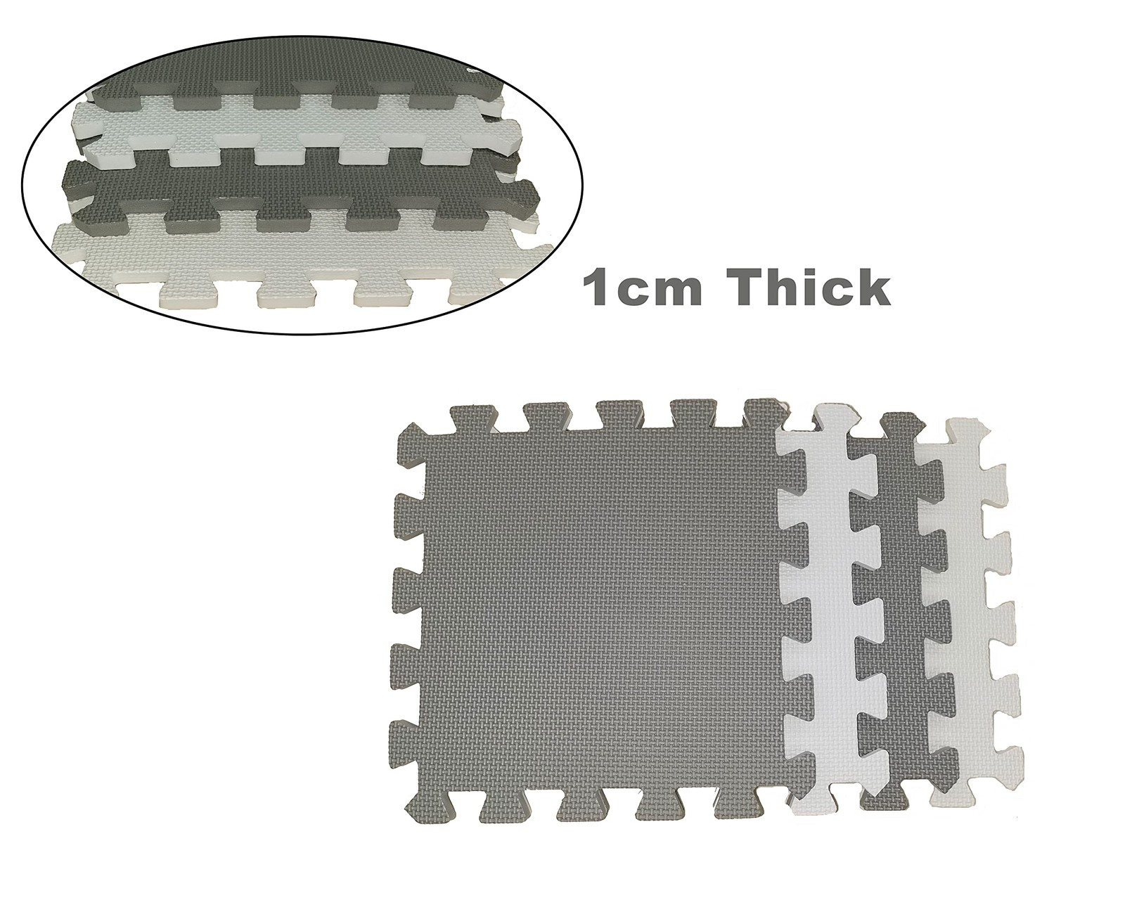 18 Pieces Foam Play Mat, Interlocking Playmat Tiles, Foam Floor Mat Tiles, Pu...