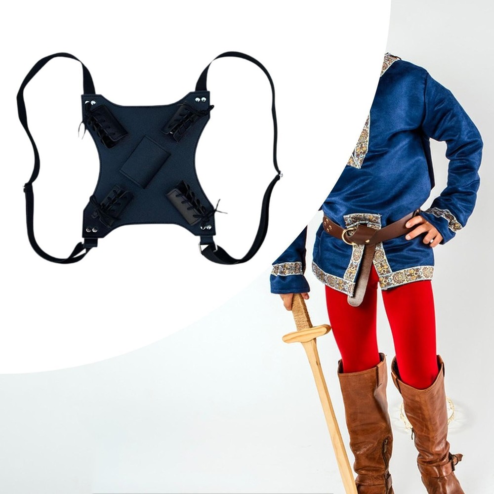 Double Sword Harness Double Scabbard Samurai Back Strap