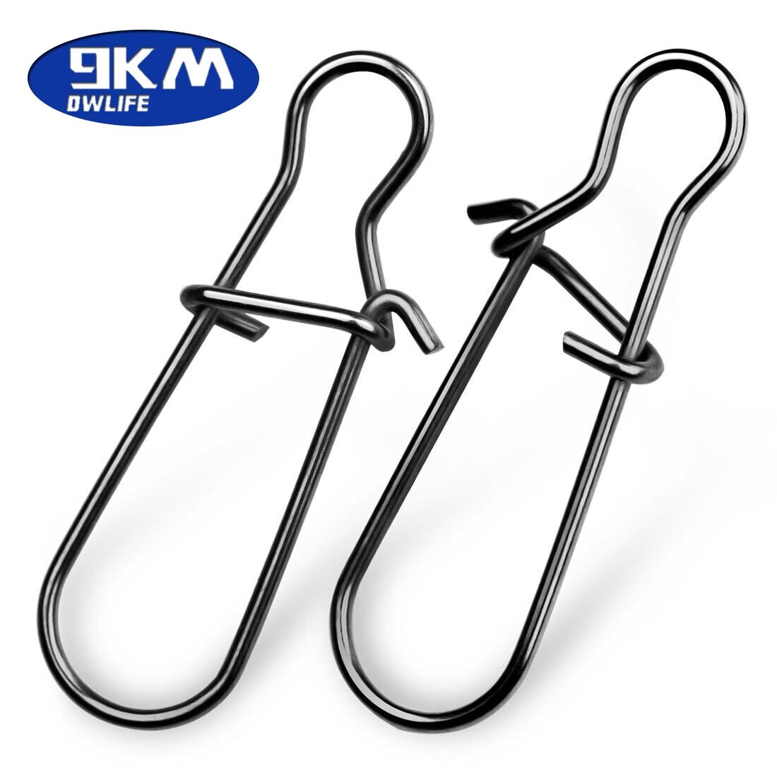 50~200Pack Fishing Snaps Duo Lock Snap Stainless Steel 8LB-220LB Quick Lure Snap