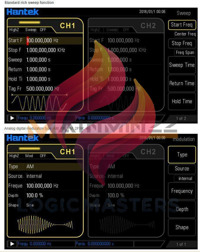 NEW 1PCS Hantek Arbitrary waveform Function generator HDG6202B