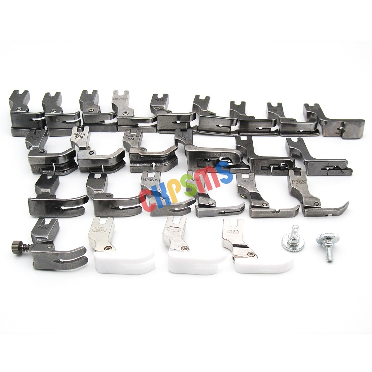 25PCS PRESSER FEET FOR JUKI TL-2010Q,DDL-8500,DDL-8700 JANOME HD9 CONSEW 210 230
