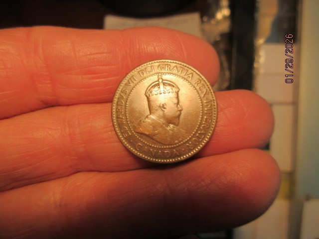 1906  Canada  One Cent Edwardvs VII Large Cent - Ungraded