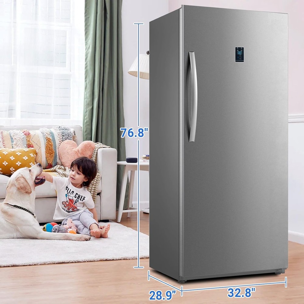 SMAD 21 Cu.Ft Vertical Freezer Upright Refrigerator/Freezer with Handle