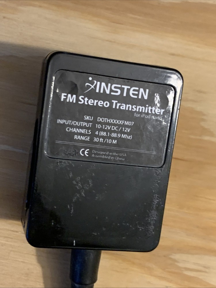 INSTEN Wireless Plus FM Transmitter Charger for 30 Pin iPod