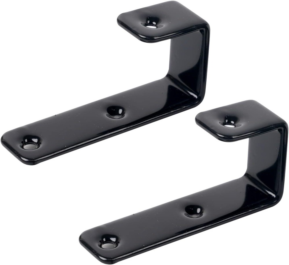 2 Pack Bunk Bed Ladder Hooks Inside Width 1" PVC Coated Metal Bunk Bed Brackets