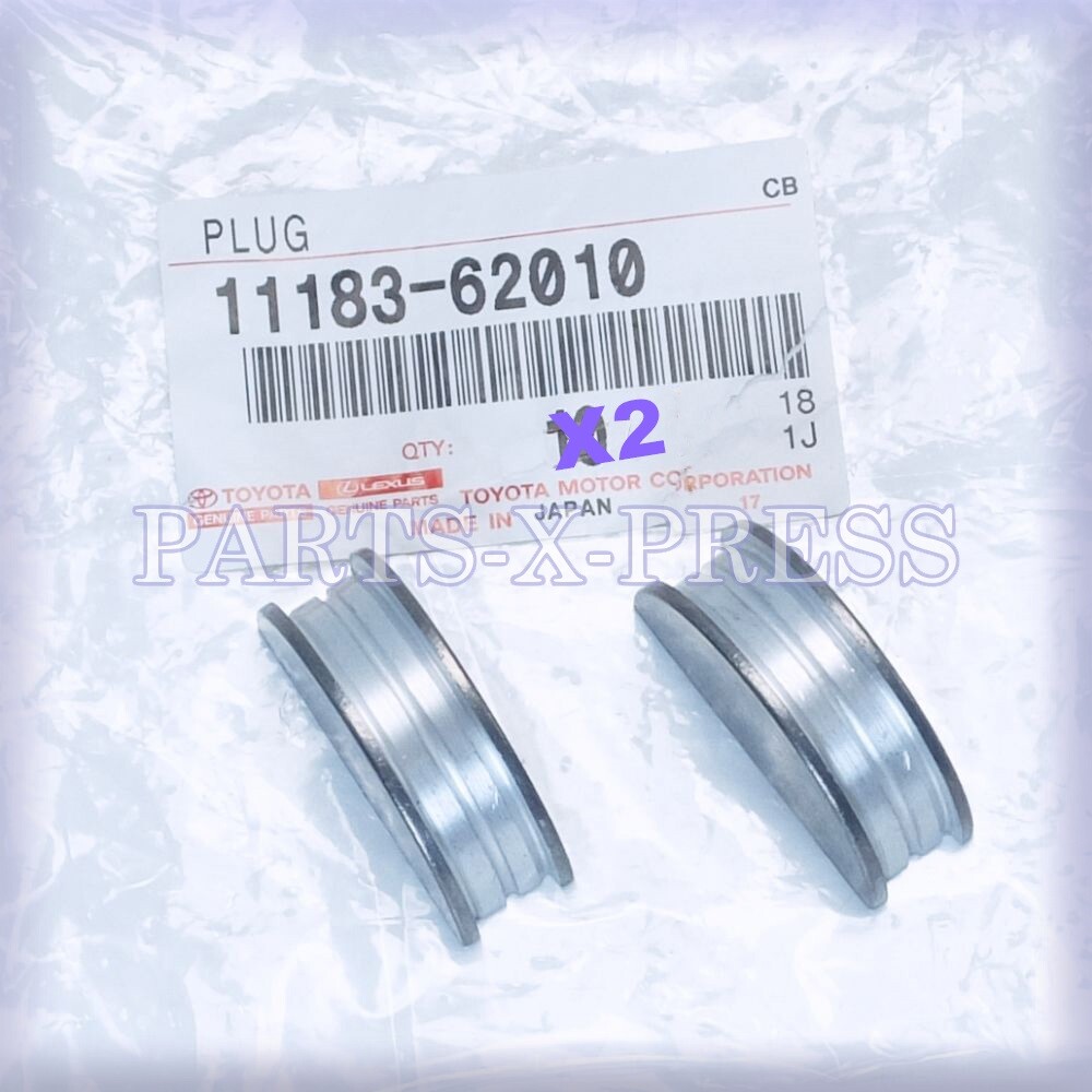 NEW GENUINE OEM TOYOTA LEXUS ENGINE CAMSHAFT SEMICIRCULAR PLUG 11183-62010 2QTY