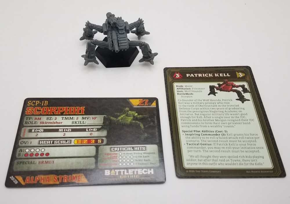 Battletech Gothic - Scorpion *Mech & Cards*