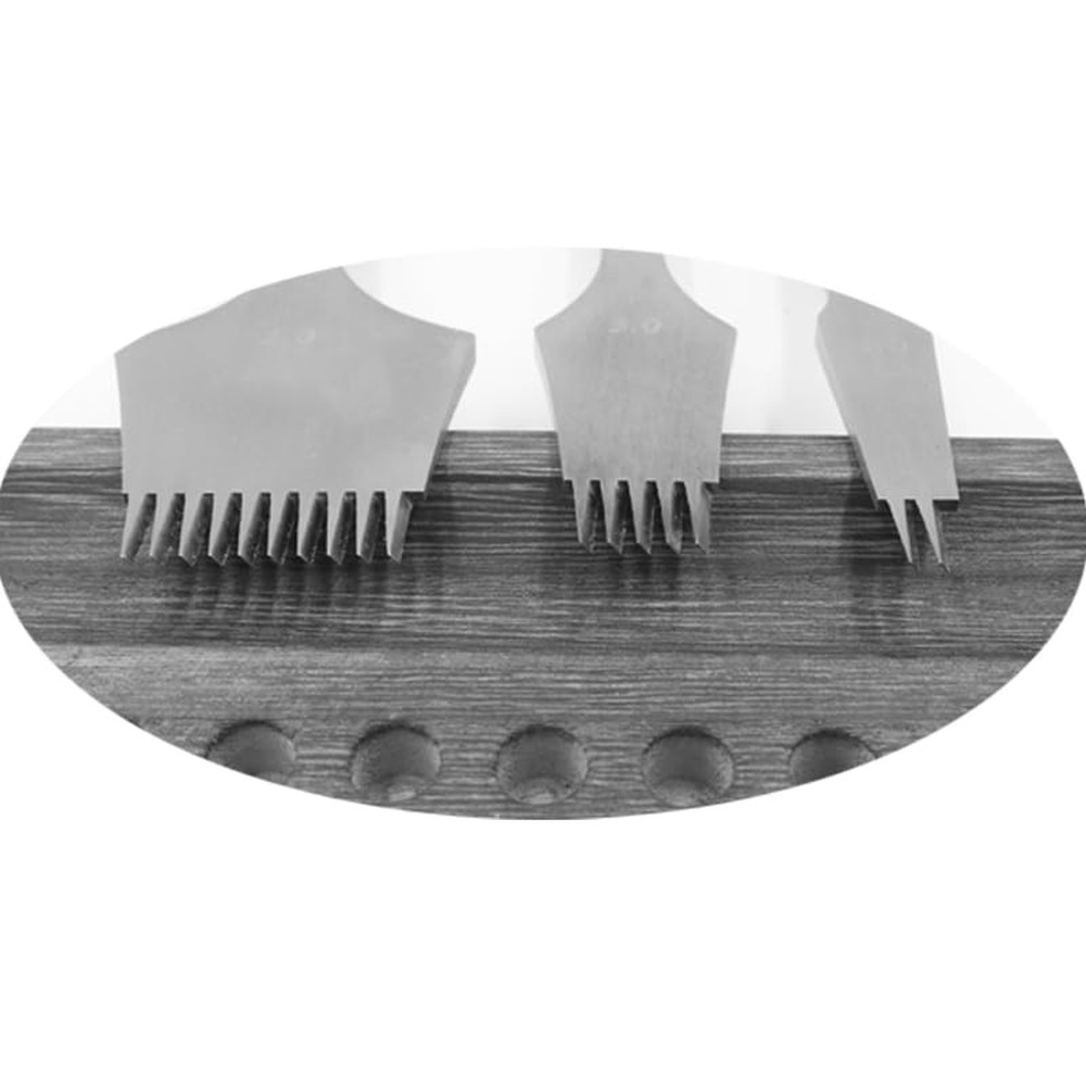 Professional Leather Craft French Angled Chisel Leather Craft Tools Hole Punc...