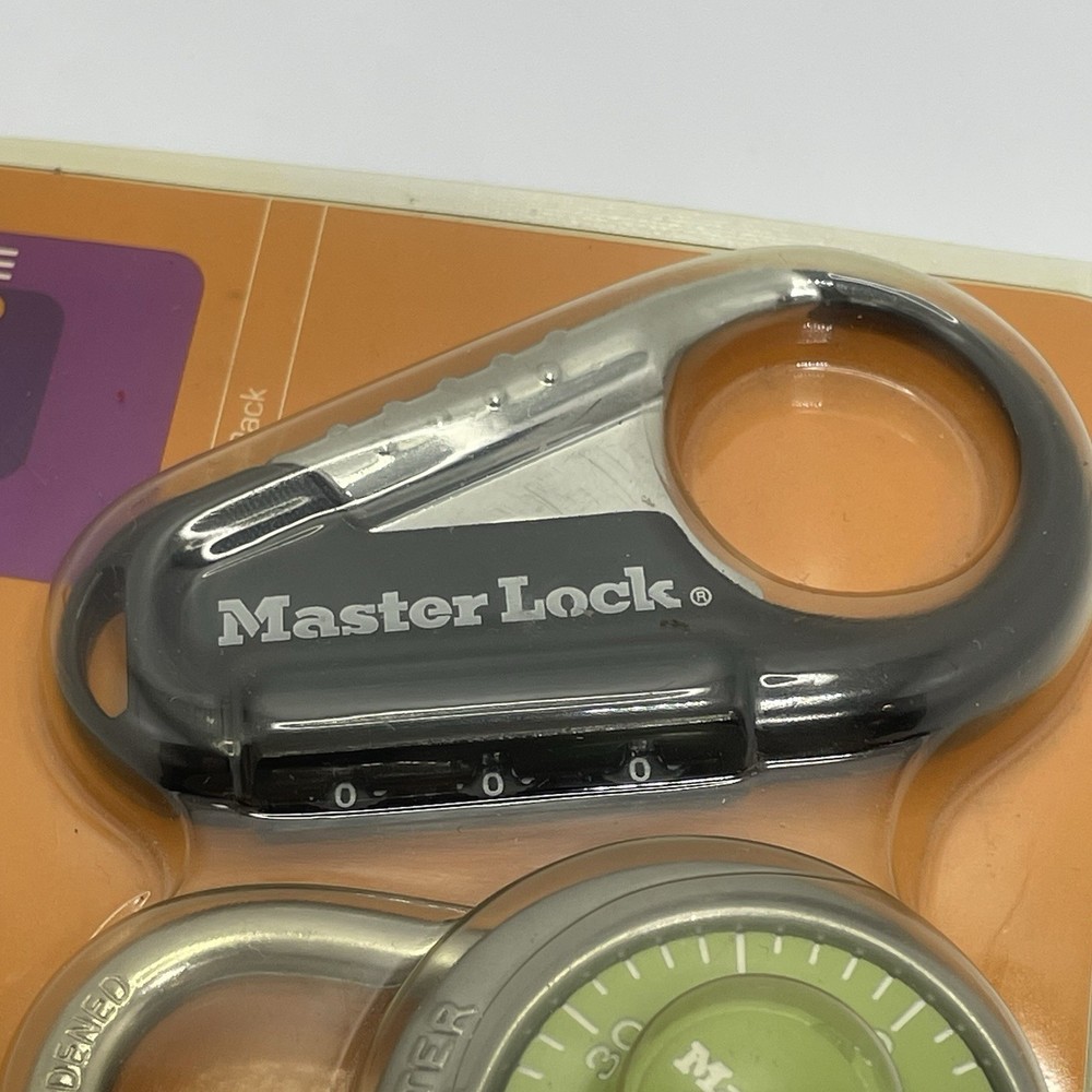 2001 Target Master Lock Padlock 2-Pack Standard Combination Lock & Backpack Lock