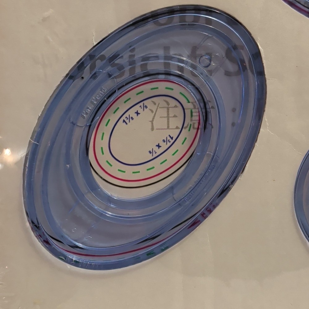 Creative Memories Custom Cutting System 4 Oval Patterns A33 Template Set SEALED