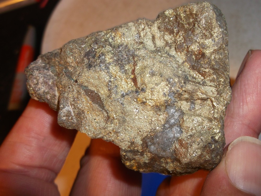 gold silver copper ore, 128 grams samples ,ore high grade .