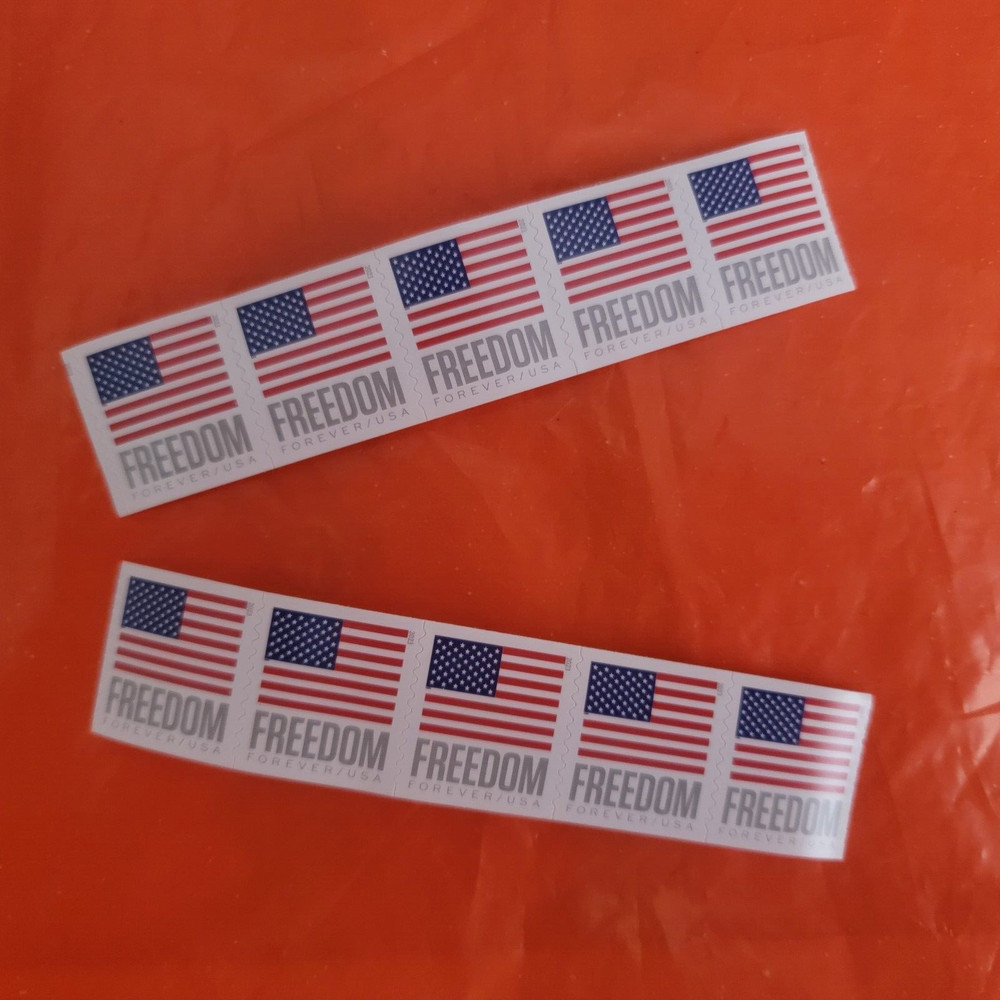 2023 US Flags Forever First Class Postage Stamps - 10 Stamps