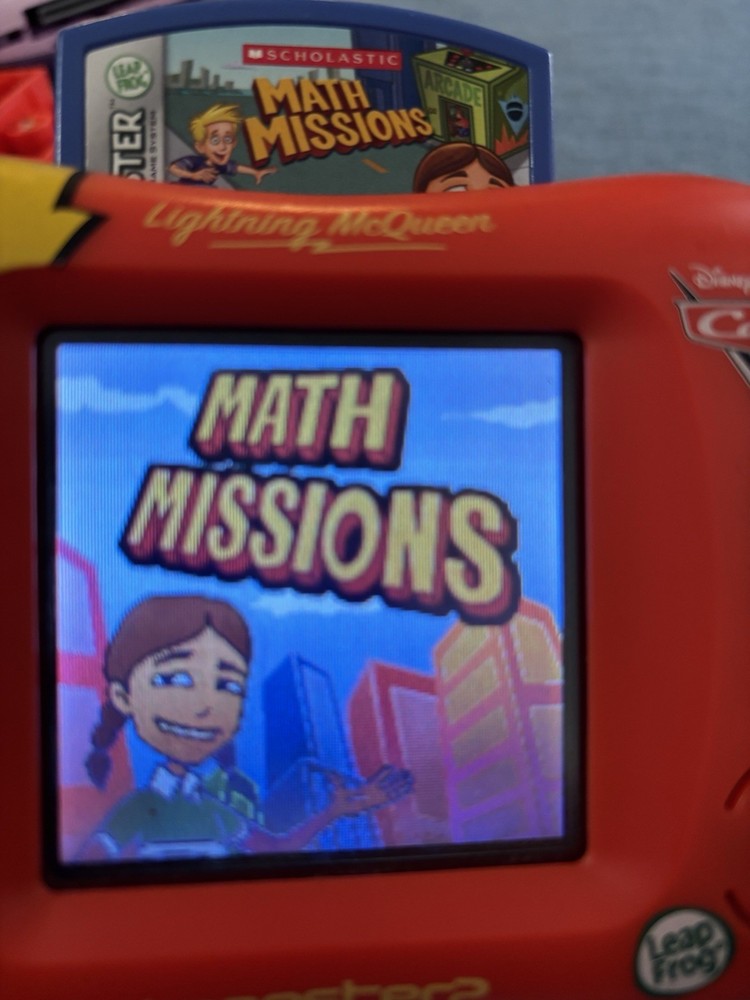Leap Frog Leapster MATH MISSIONS scholastic Learning Game