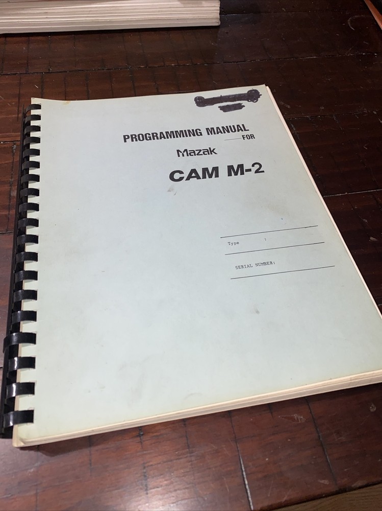 Mazak Programming Manual for Mazatrol Cam M-2