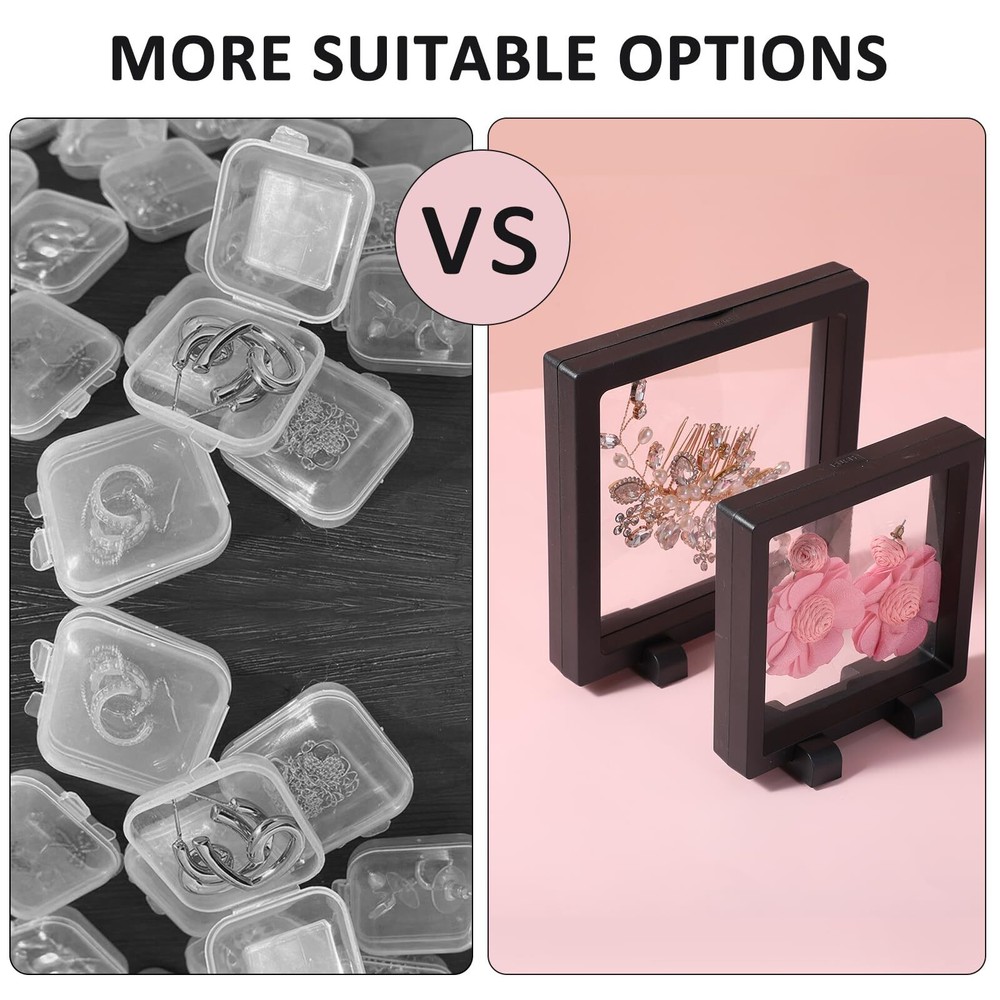 Floating Frame, Large Size Display Case for Storing Coins, Medals