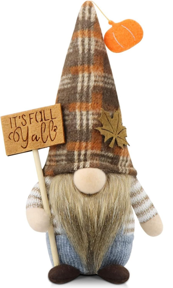 ehydy Fall Gnomes Decorations Harvest Maple Leaf Gnome Handmade Decor
