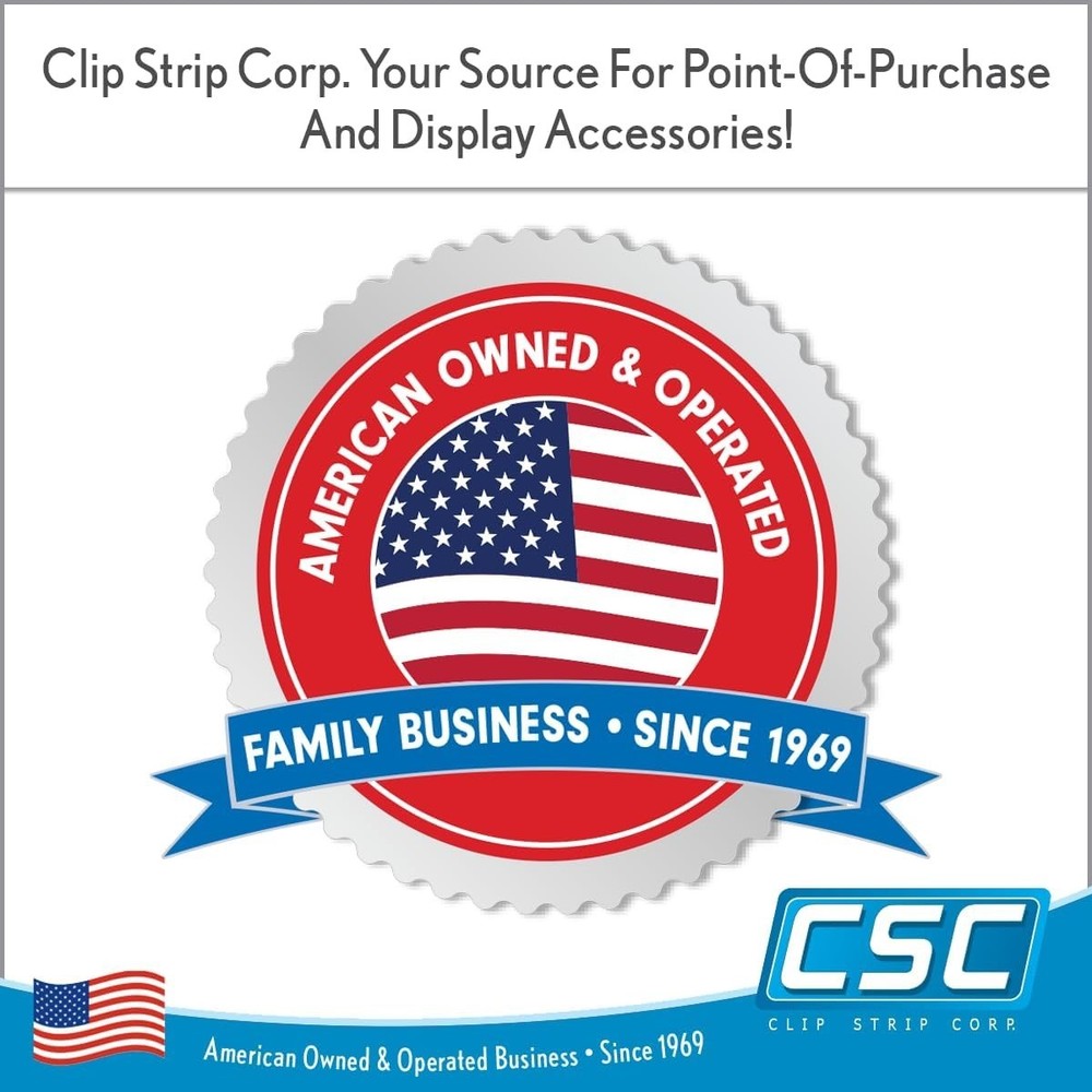 Transparent Inventory Control Clips (100 Pack) - Perfect for Shipping & Display