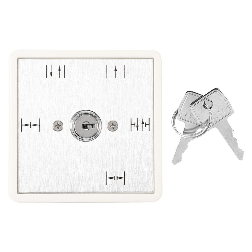 5 Position Key Switch For Automatic Doors Durable Aluminium Panel