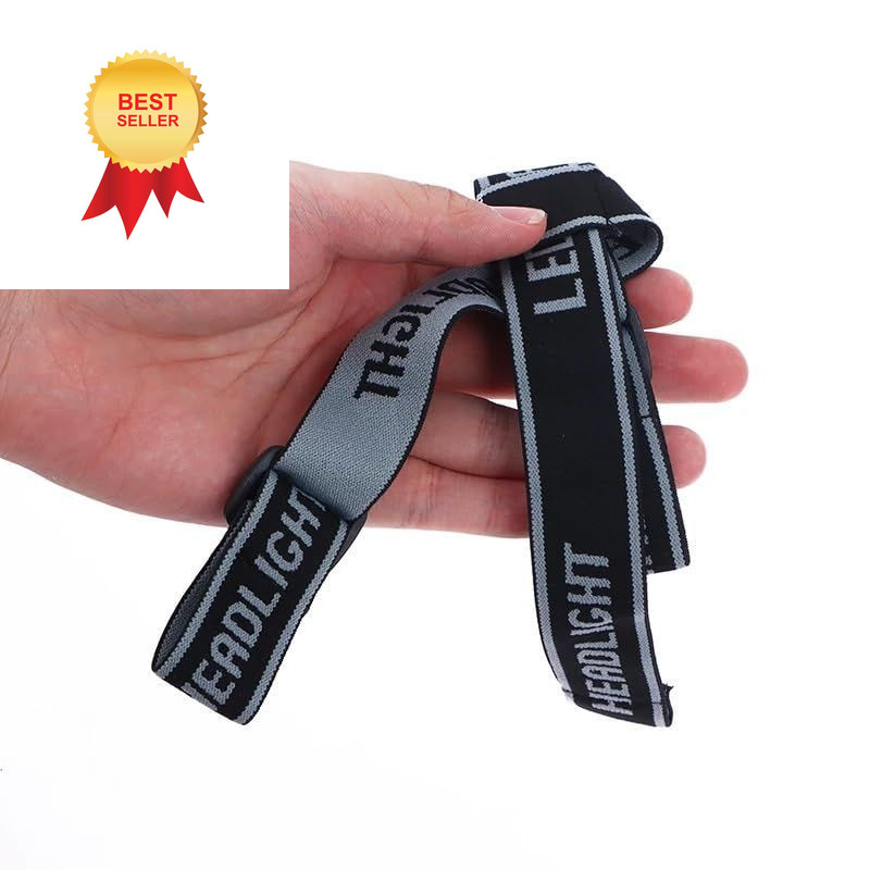 RecDec 4 Pack Headlamp Strap Replacement Headband Head Lamp Elastic Black