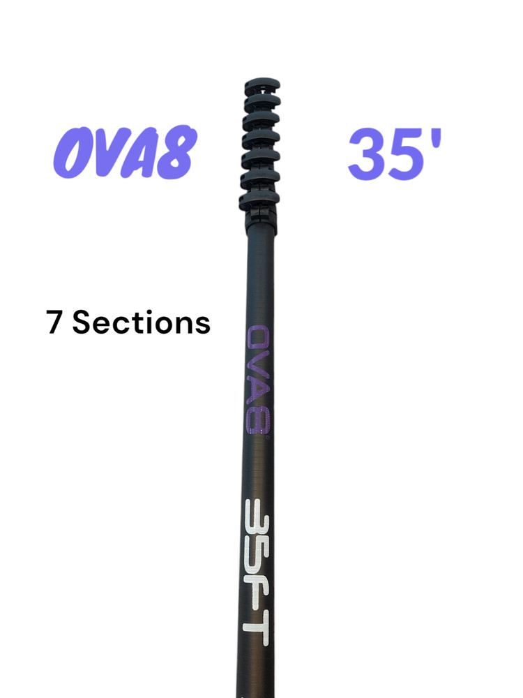 35' OVA8 Standard Water Fed Pole 7 Section 30T Complete