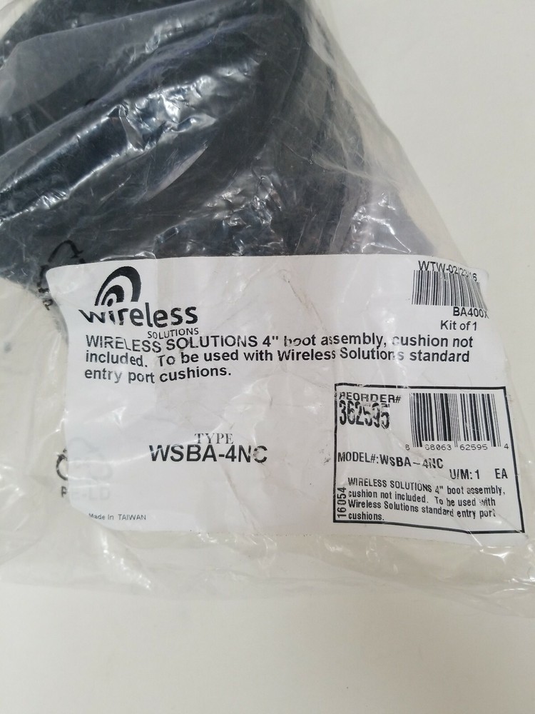 WIRELESS SOLUTIONS WSBAK-4nc 4" BOOT ASSEMBLY,