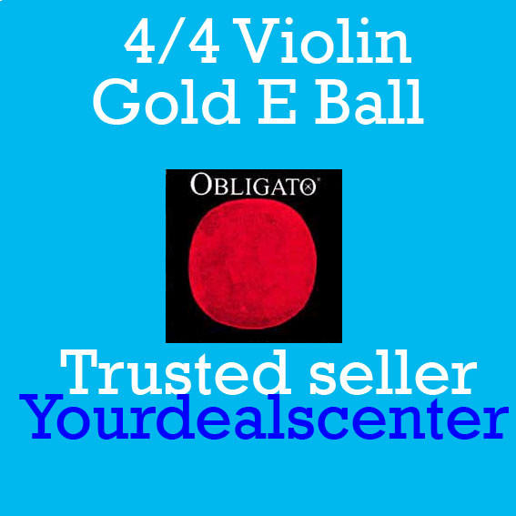 Pirastro Obligato Violin Strings Set 4/4 Gold Ball E