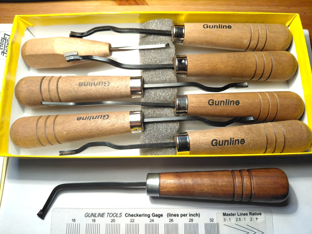 8 GUNLINE CHECKERING TOOLS