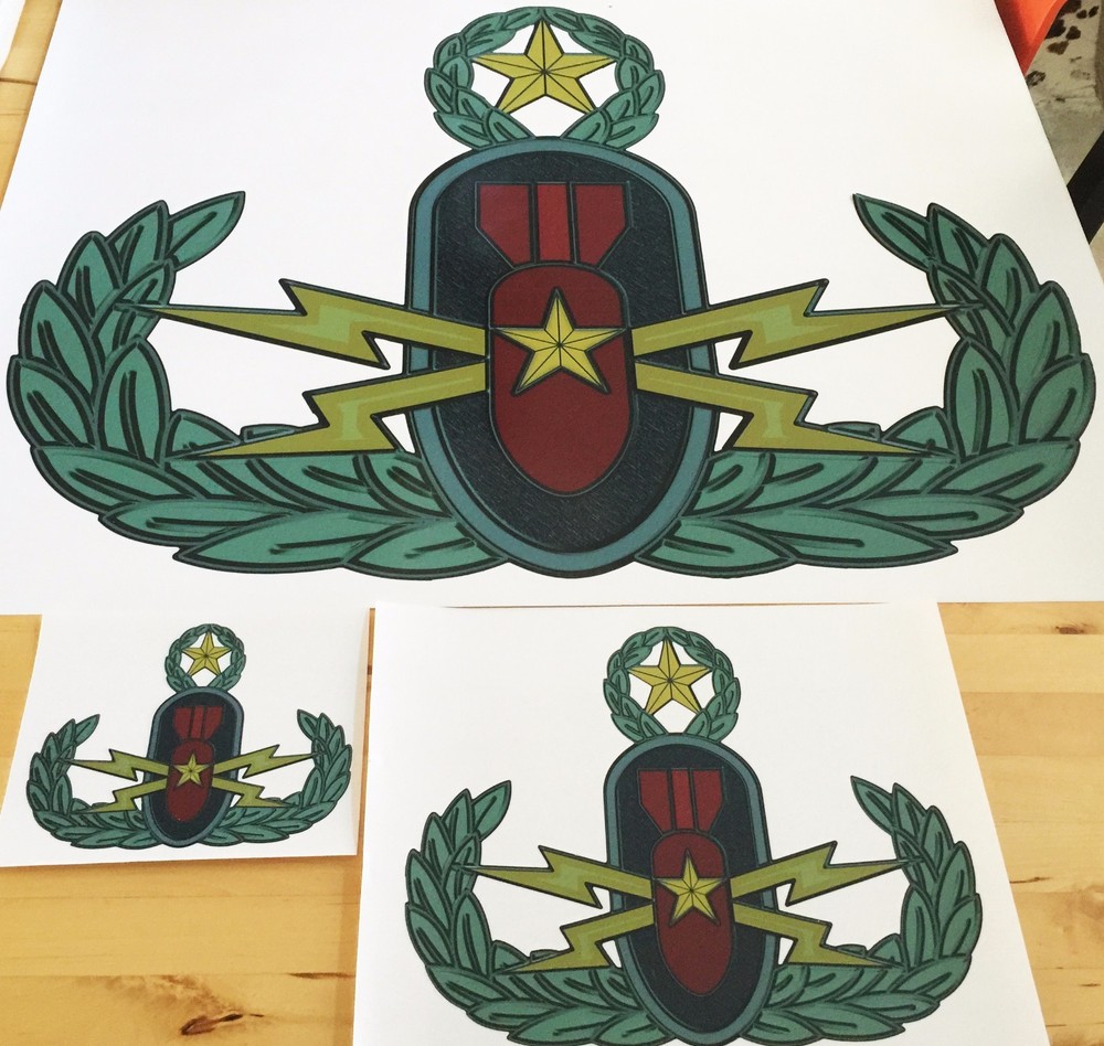 EOD Senior Sticker 9.5X12