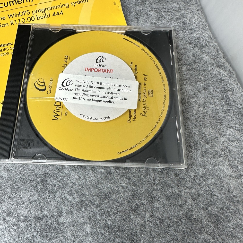 Cochlear Nucleus Bundle Processor Control Interface Cables Control Knob Software