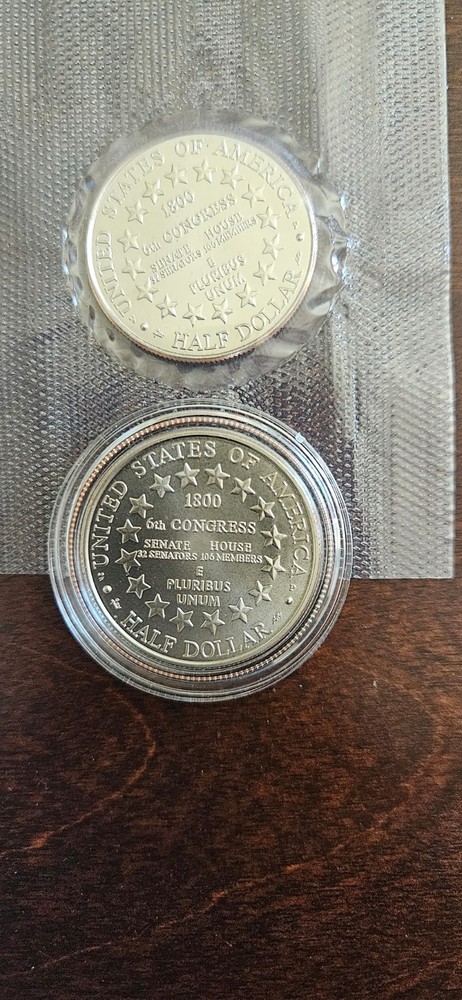 2001 US Capitol Visitor Center Commemorative Coin Program Two Coins Uncirculated