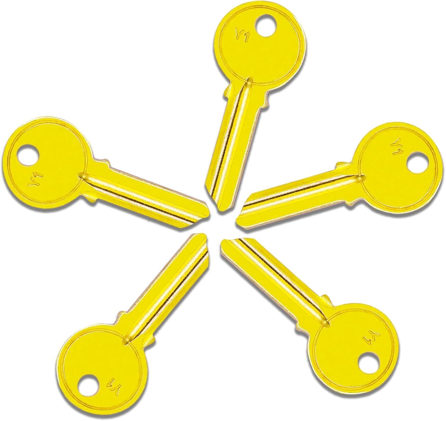 100PCS YA1 (Y1) BRASS Key Blanks Keys Master 5Pin YA1 Padlock Key Blanks