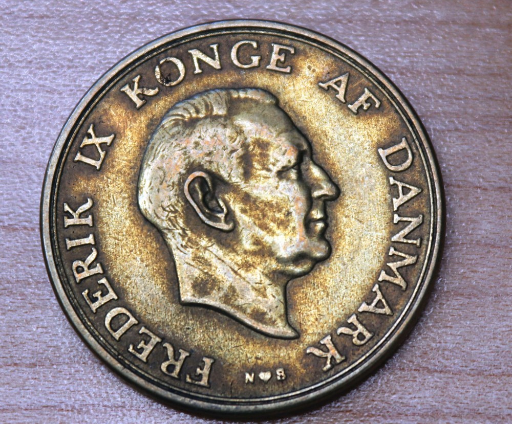 1951 Denmark 2 Kroner Frederik IX