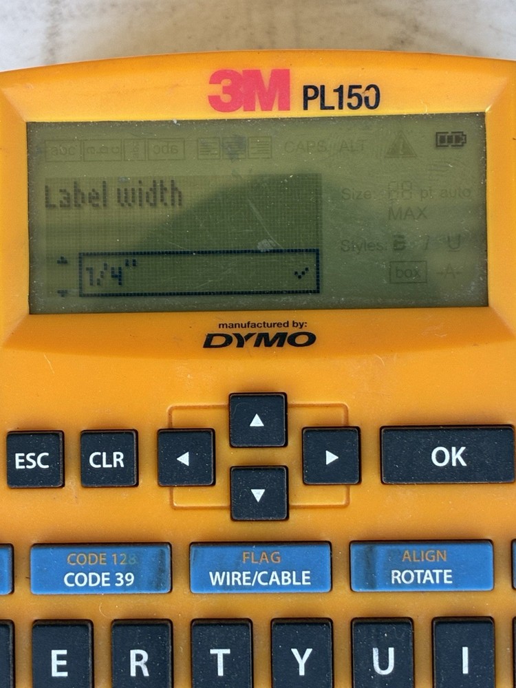 3M PL150 Portable Label Maker - Tested Working