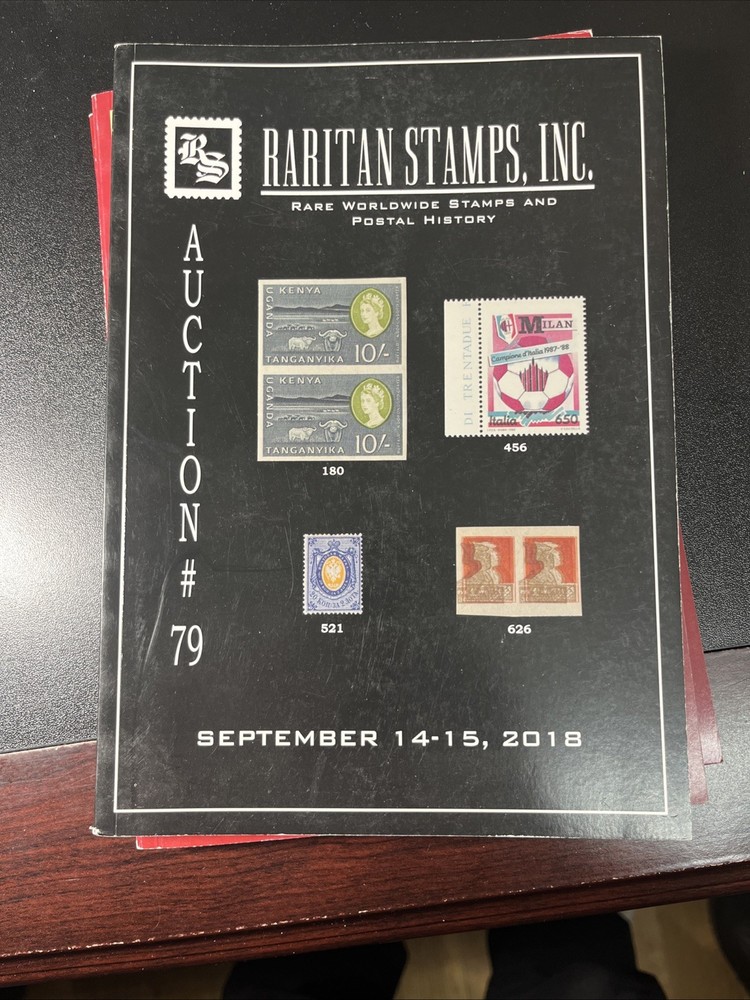 6 Raritan Stamps Rare Worldwide Stamps & Postal History Auction Catalogs