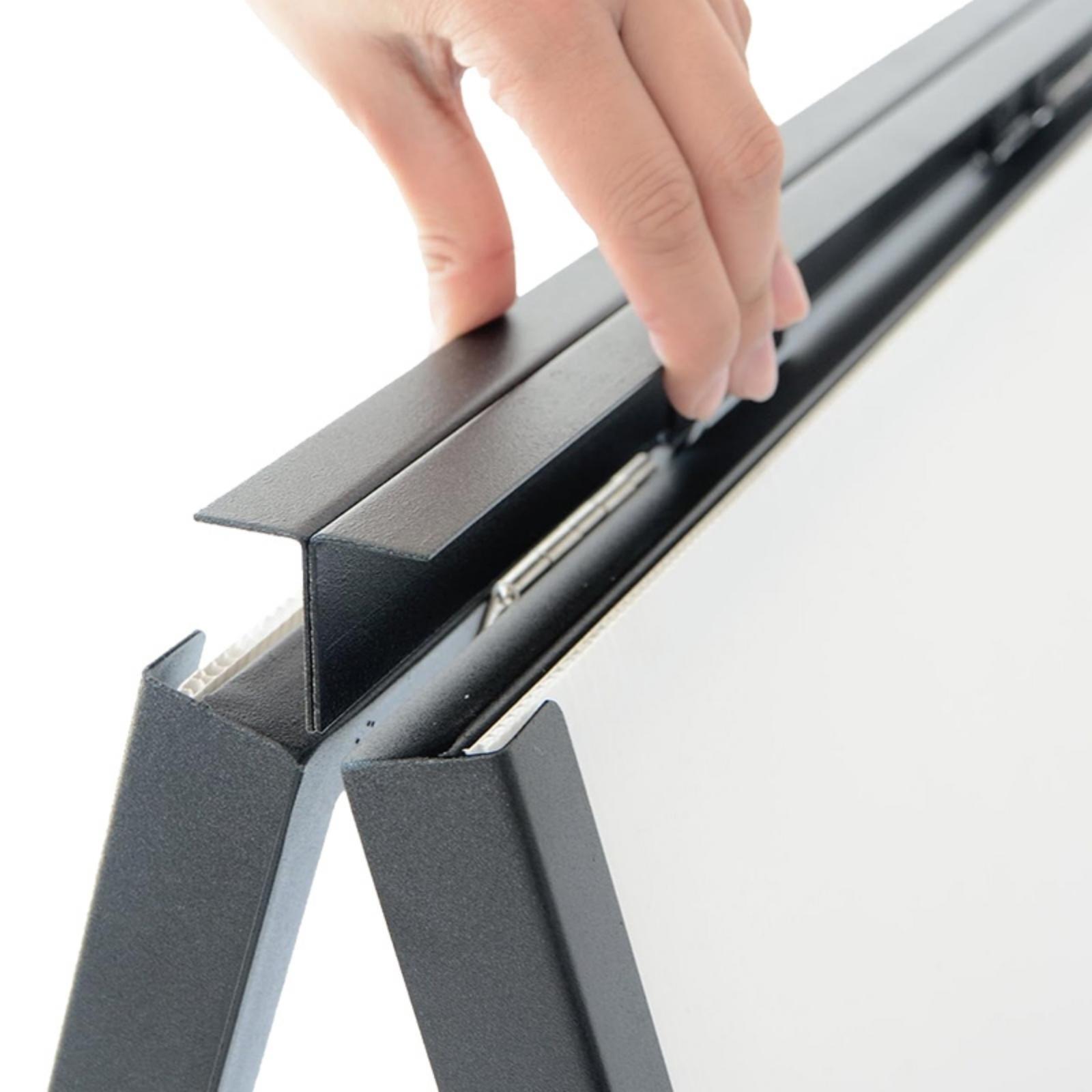 A Frame Sidewalk Sign, Heavy Duty Sandwich Board Signs 24x36 in(print included)