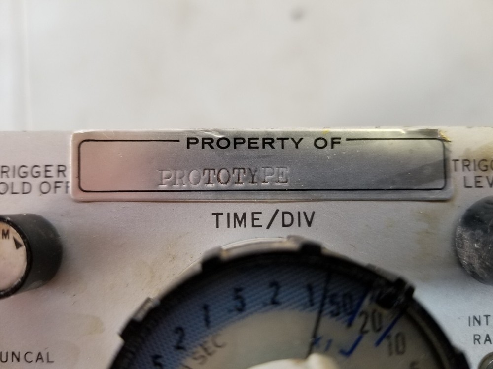 HP 1824A Time base and sweep expander prototype scope plugin