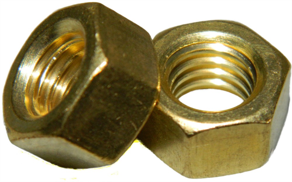 Solid Brass Machine Screw hex nuts 6-32 Qty 250