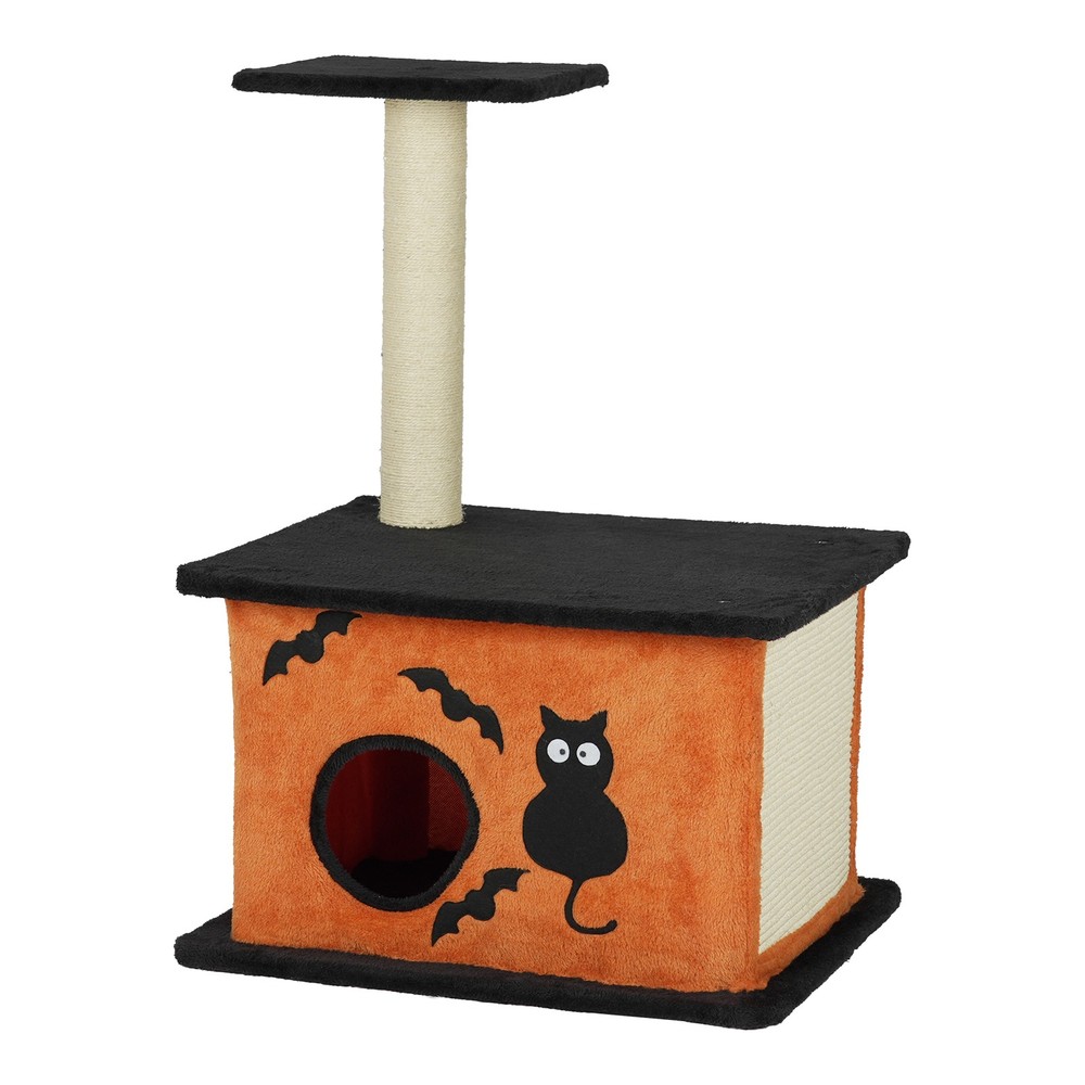 33" Cat Tree with Spacious Cat Condo, Large Platform, Sisal Scratching Post