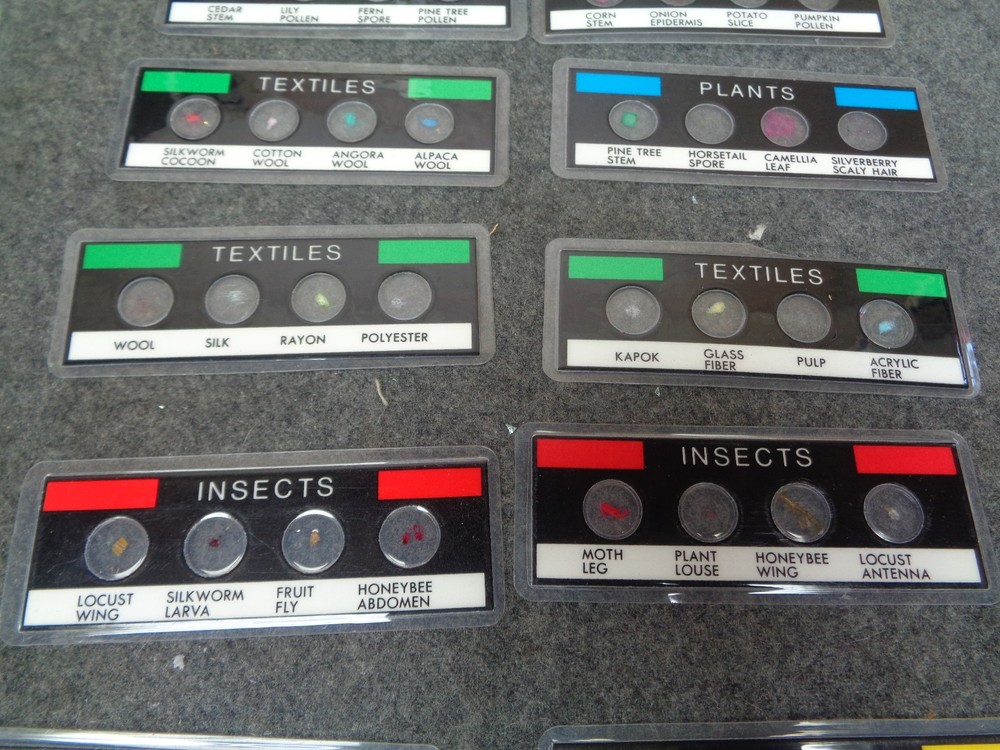 Bausch & Lomb Model R Student Microscope w/ Box & Micro Data Cards