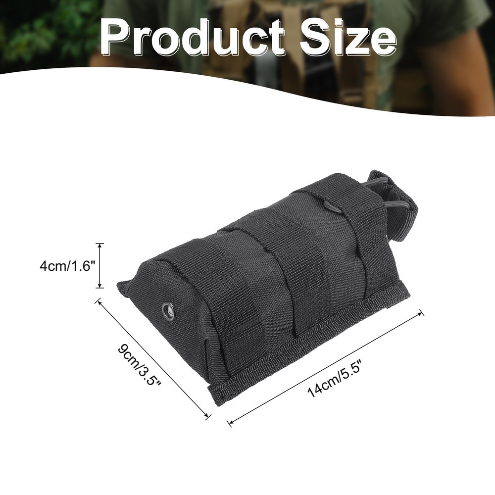 Outdoor Single M4/M16 Open Top Pouch Black 1Pcs